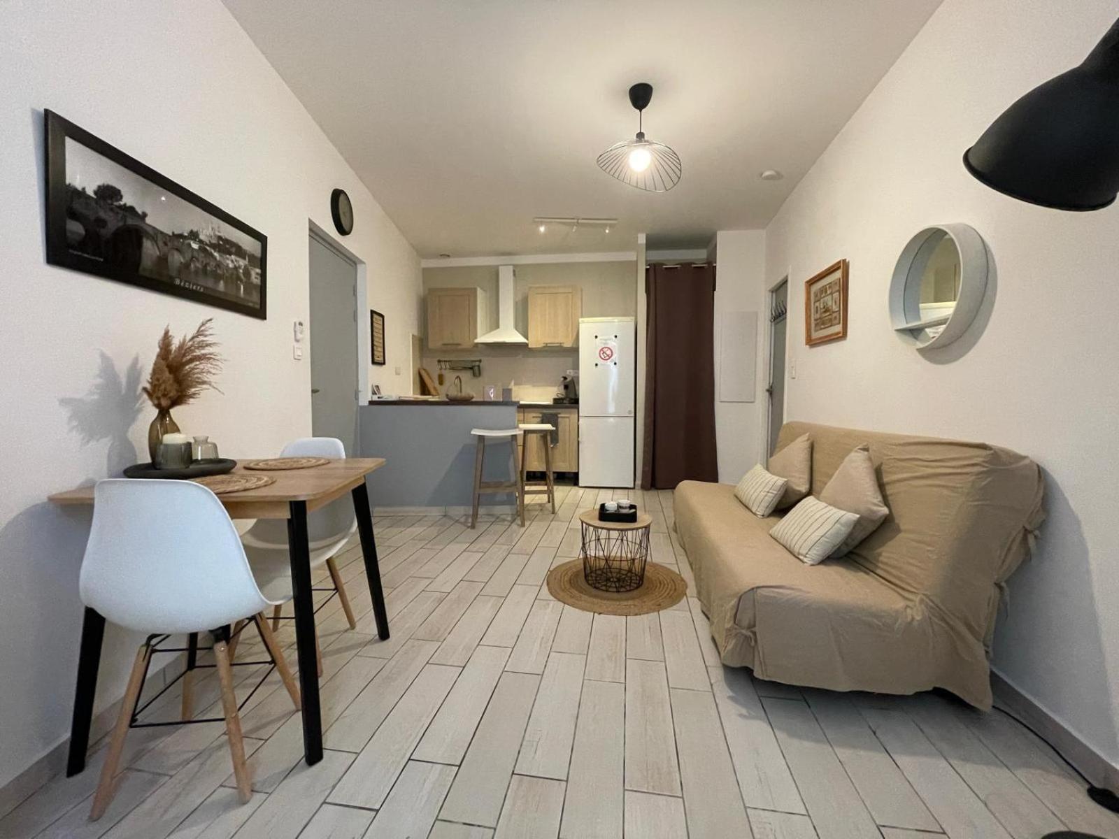 Joli Appartement Hypercentre T2, Classe Meuble De Tourisme 3 Avec Parking Gratuit 베지에 외부 사진