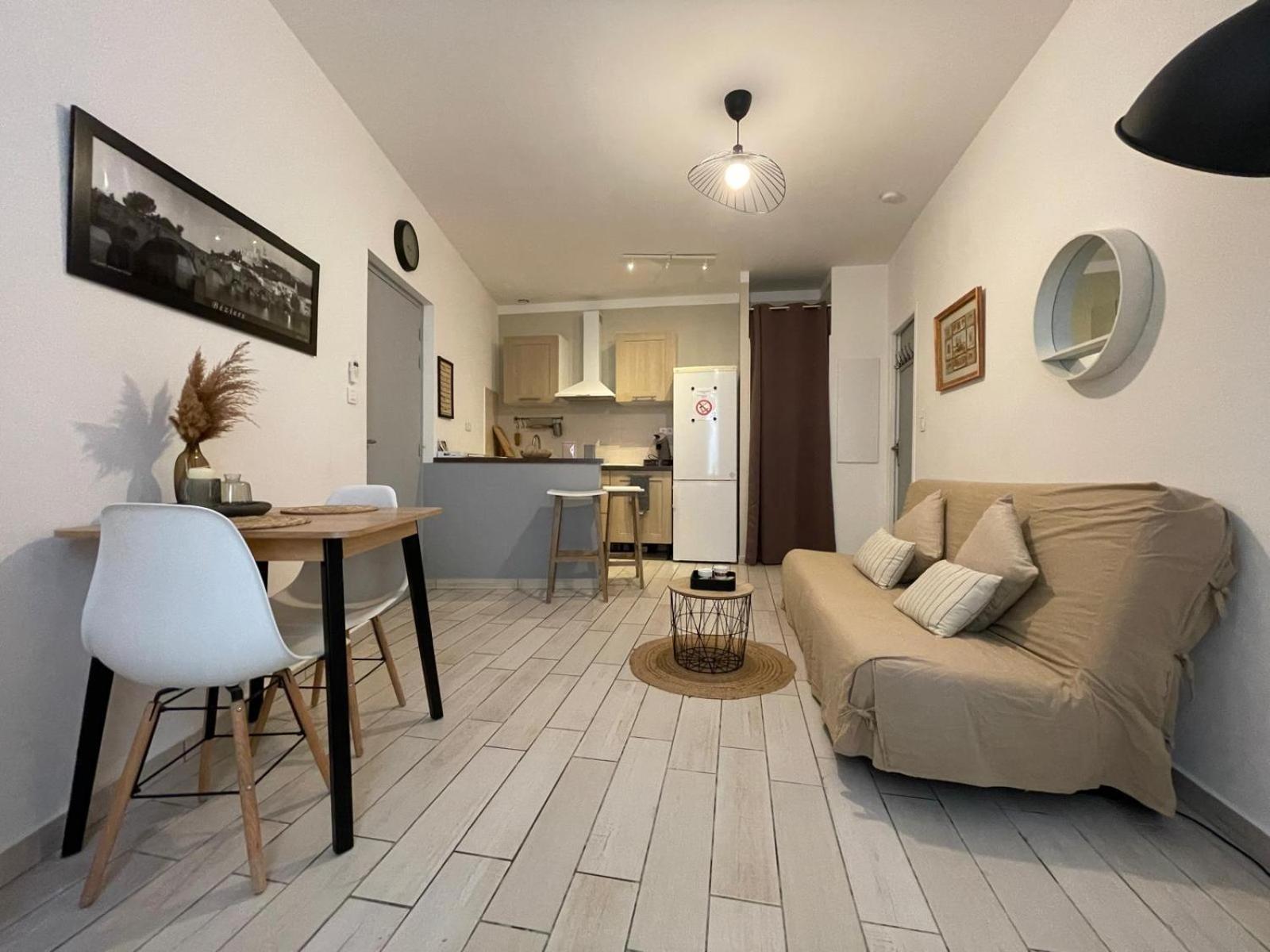 Joli Appartement Hypercentre T2, Classe Meuble De Tourisme 3 Avec Parking Gratuit 베지에 외부 사진